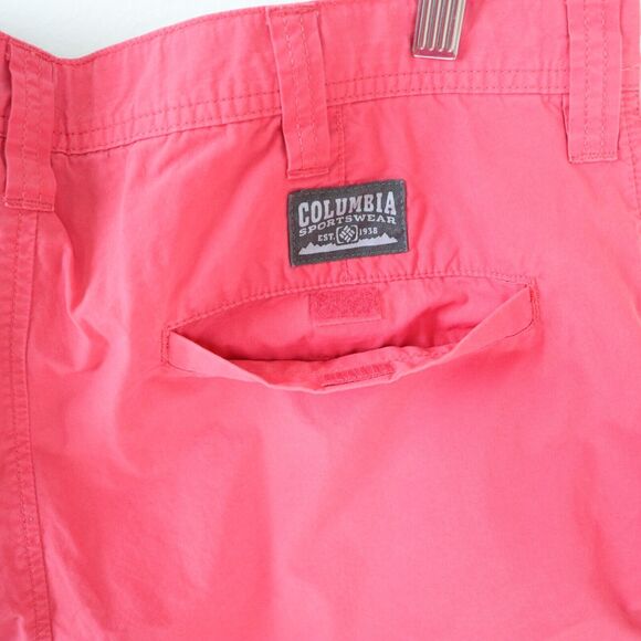 Columbia Mens 36 Washed Out Shorts 8” Inseam Salmon Pink - Picture 6 of 8